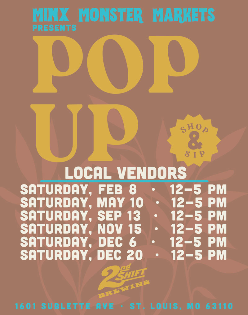 Revised pop-up schedule for 2nd shift